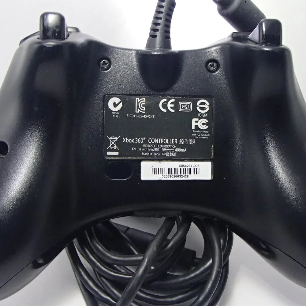 Microsoft Wired Controller for Xbox 360 Joypad X854237-001 Black - Picture 4 of 8